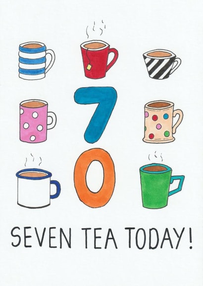 70th Tea Birthday created by Ow Cards