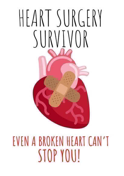Heart Surgery Survivor - Surgery Anniversary Card created by TwiddlyFiddlyCrafts 