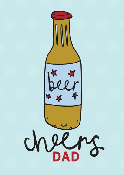 Cheers Dad Father's Day Card created by Dottypink Designs