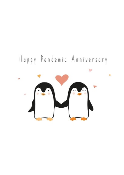 Happy Pandemic Anniversary Card  created by Giggl Greetings 