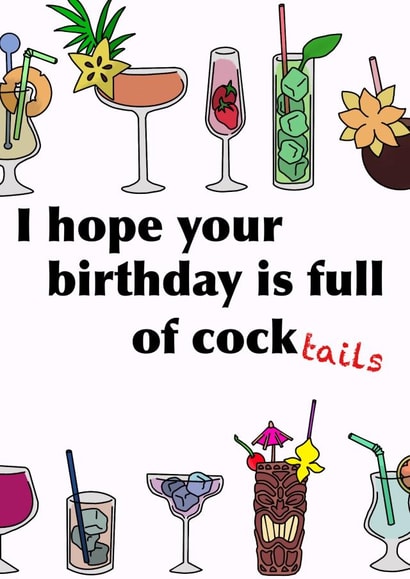 Dirty Cocktail Birthday Card created by Caitlins Creations