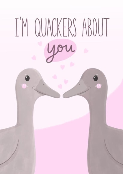 Quackers About You Anniversary Card created by Stripy Fish Designs