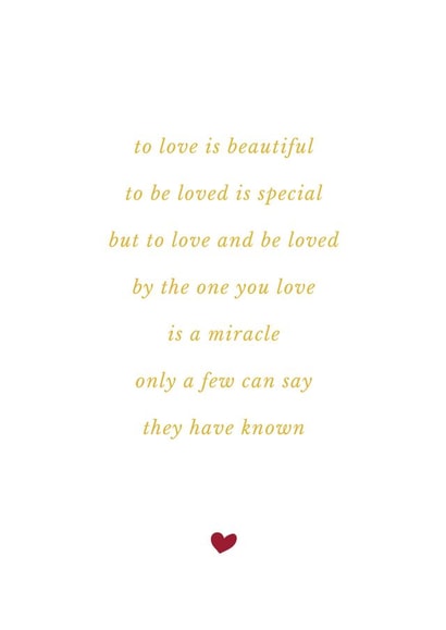 To Love is Beautiful | Anniversary Card | Birthday Card | Wedding Card created by Kira Cards