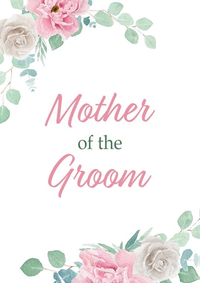Mother of the Groom - Wedding thank you card created by Ami Webster
