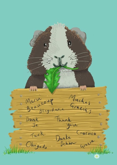 Thank You Pop Up Guinea Pig created by The Good Guinea