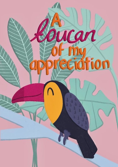 Thank You Toucan Tropical Card created by Mint and Pickle