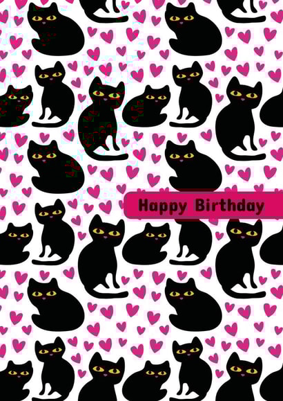 happy birthday cat lover  created by ROSHAH DESIGNS