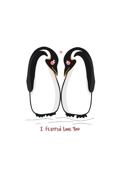 Cute Penguins Anniversary Card created by Hayley