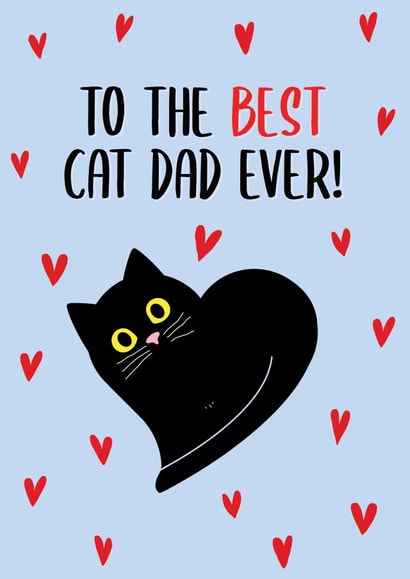To the best cat dad ever! Father's Day Cat Card created by This is Awesome