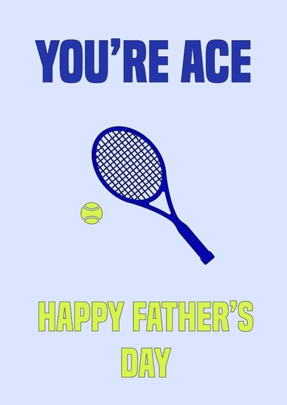 Tennis father's day card created by SP Designs