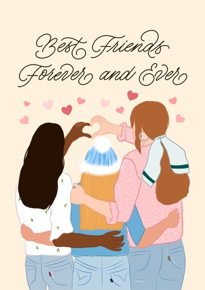 Best Friends Forever & Ever Card created by Leah Chong - Leah Design
