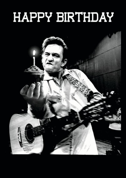 Johnny Cash Happy Birthday created by RFFME Designs