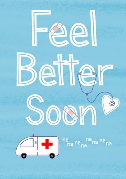 Fun Ambulance Get Well Soon Card created by Louise Potton Designs