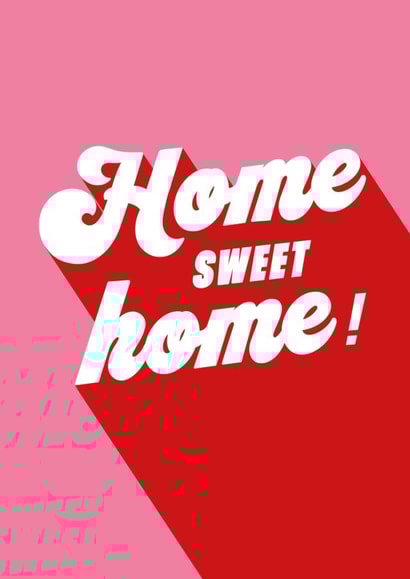 Modern Typography New Home Card - Home Sweet Home created by Ellen Jane LDN