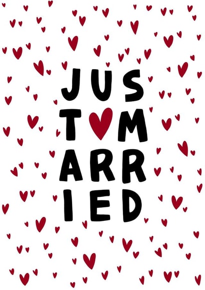 Just Married - Gorgeous Hearts Card created by Hannah Boulter