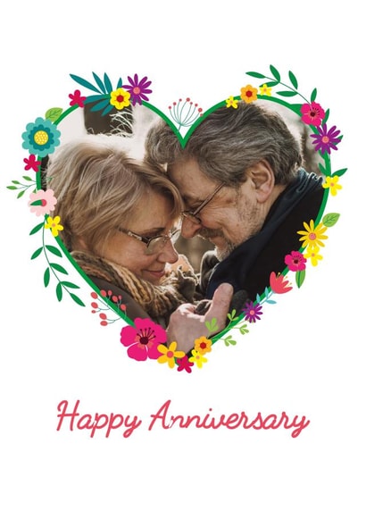 anniversary wedding Personalised Photo Card 32747 created by Yeti Design