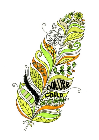 Nature inspired birthday card created by Fefe Teale