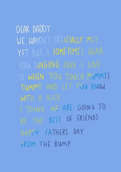 A Letter To Daddy From The Bump created by Alice Potter