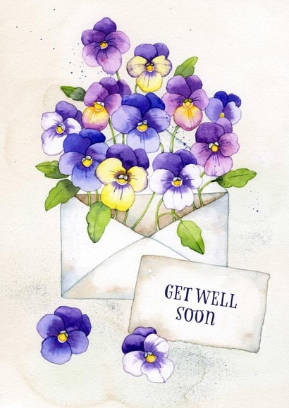 Floral Get Well Soon Card created by Sini Ezer