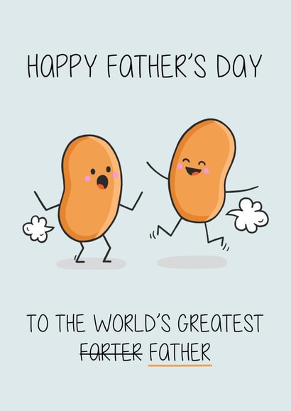 Father’s Day World's Greatest Farter Card created by Creaternet