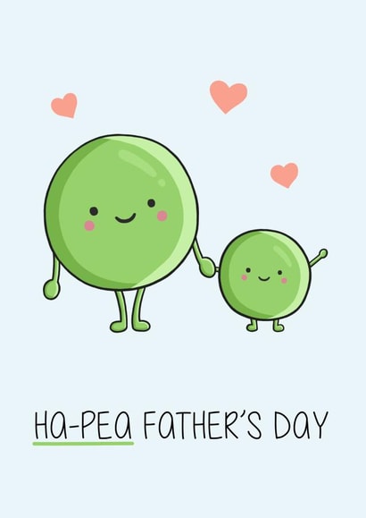Father’s Day Peas Card created by Creaternet
