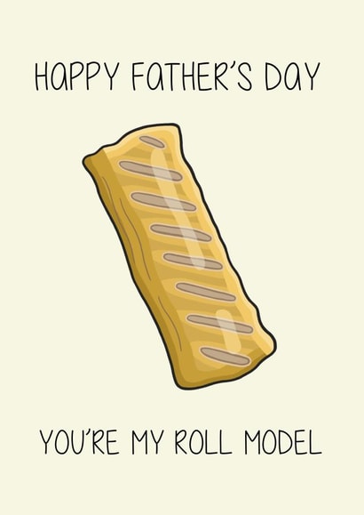 Father’s Day Sausage Roll Card created by Creaternet