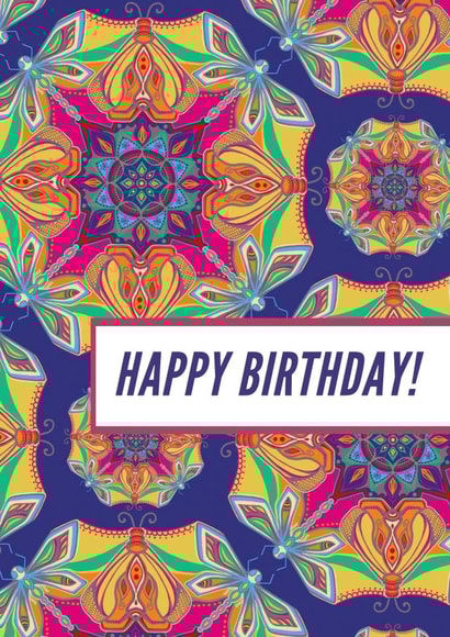 Funky Retro Birthday Card created by Emily Kate