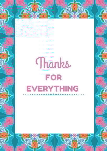 Thanks for everything created by Emily Kate