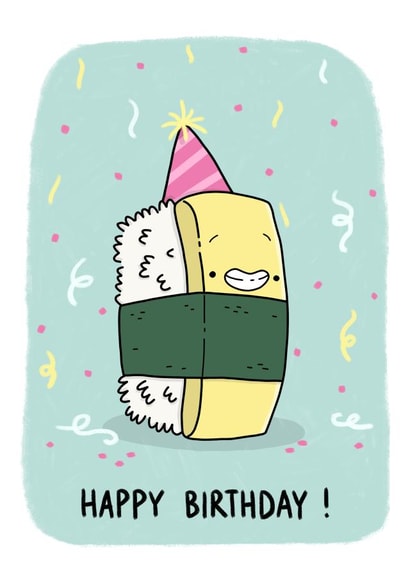 Sushi Happy Birthday Card created by Camille Medina