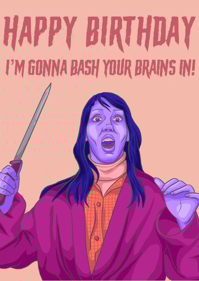 Wendy from the Shining Birthday Card created by Morgan Masters