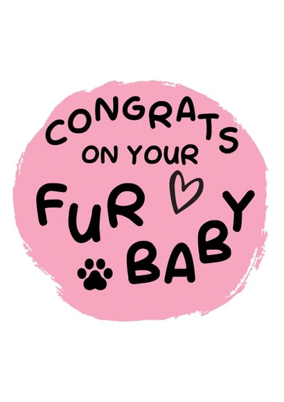 Congrats on your fur baby created by Rambos Packed