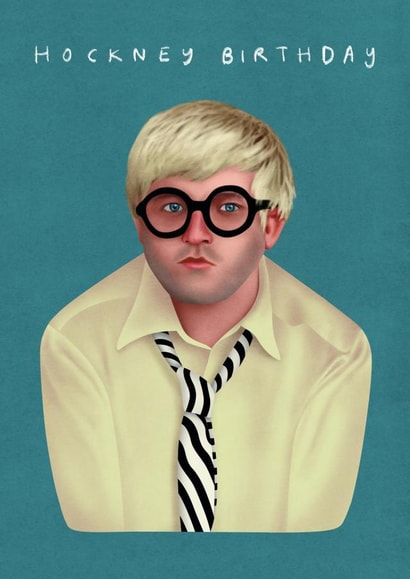 David Hockney Art Birthday card created by Linsey Tulley