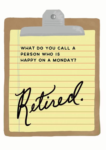 Happy Retirement Card created by Redback Cards