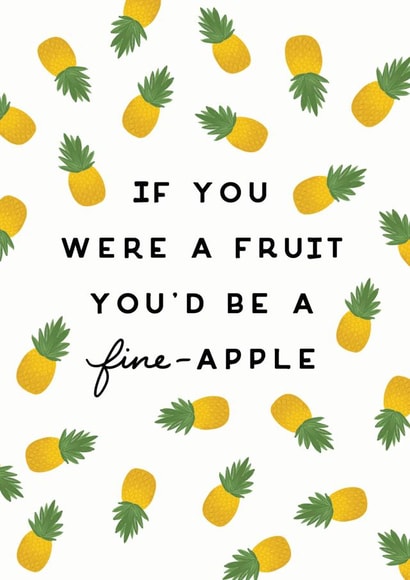If You Were A Fruit Anniversary Card created by Redback Cards