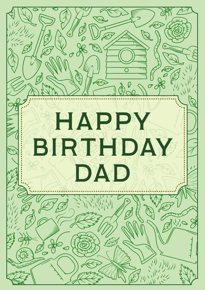 Happy Birthday Dad 1001 created by olliebrownillustration