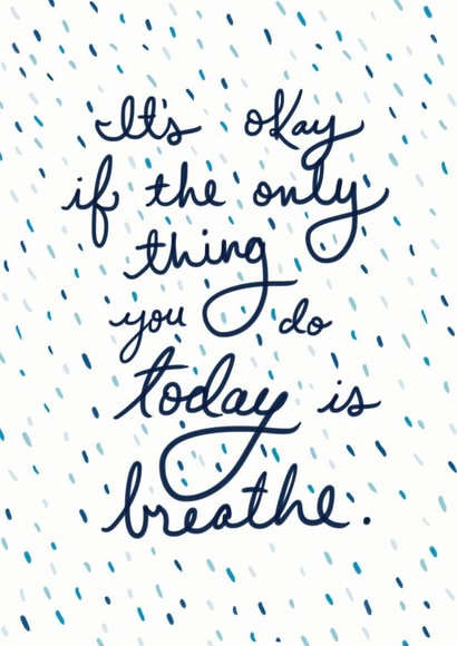 Breathe Thinking Of You Card created by Redback Cards