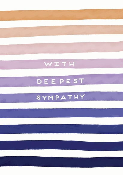 Deepest Sympathy Card created by Redback Cards