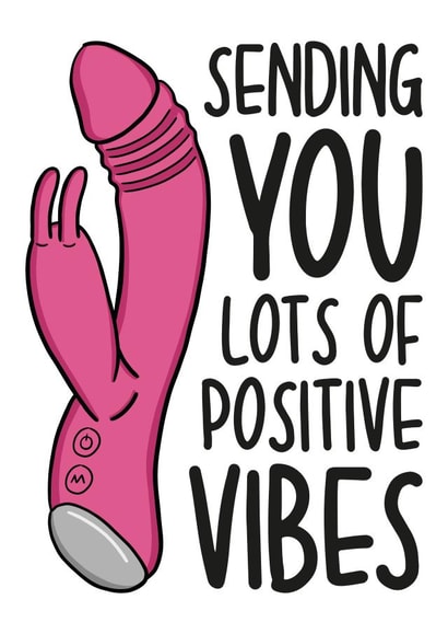 Sending Positive Vibes Vibrator Card created by TeePee Creations