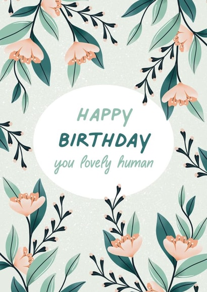 Pretty Floral Birthday Card created by Amy V Packham Art