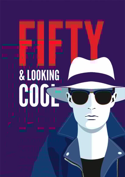 50th Birthday Card for him 1000 created by Diva Doodle Designs