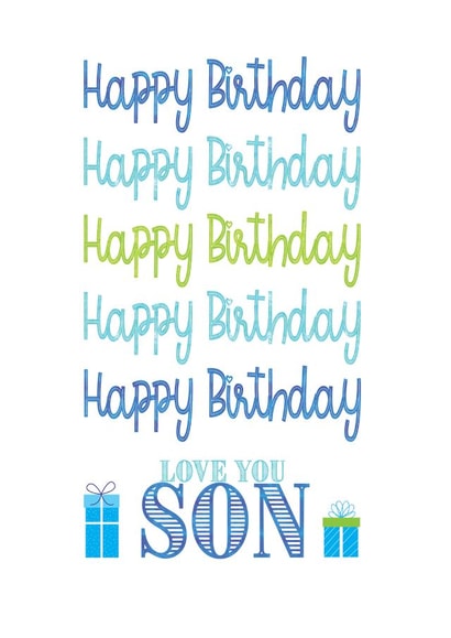 Happy Birthday Son created by Jay Design