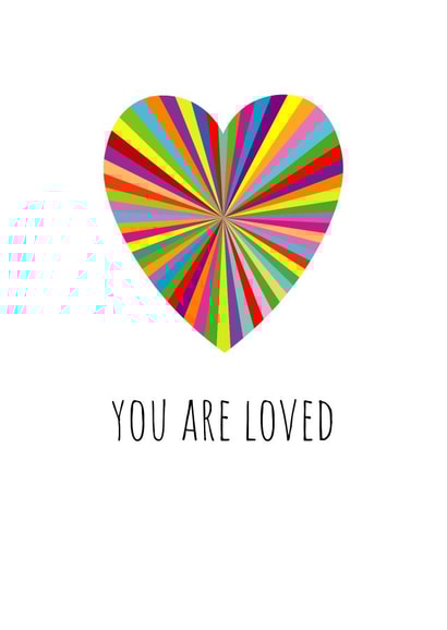 You are loved created by size3art