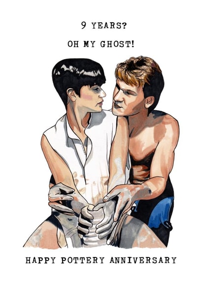 Movie Inspired 9th Anniversary Card - Pottery - Oh My Ghost! created by Panda and the Prince
