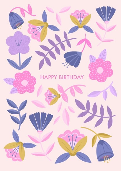 Spring Florals Birthday Card created by Melissa Donne