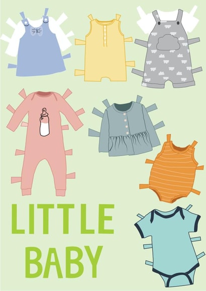 Little Baby New baby card created by @Niamheile_Design