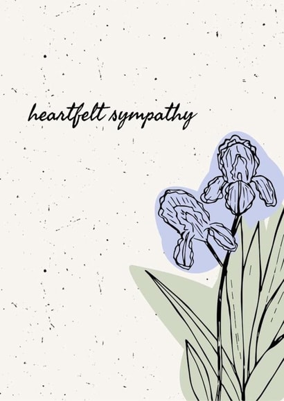 Heartfelt Sympathy Greeting Card created by SLW Prints