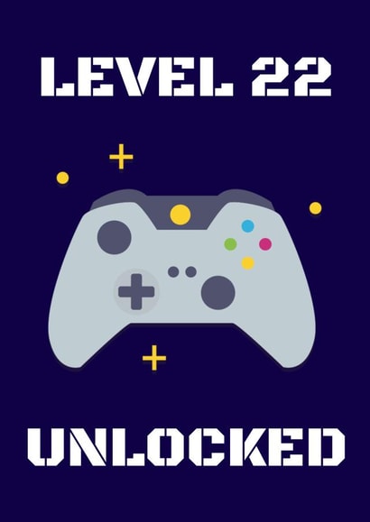 Gaming 22nd Birthday Card created by Evezee