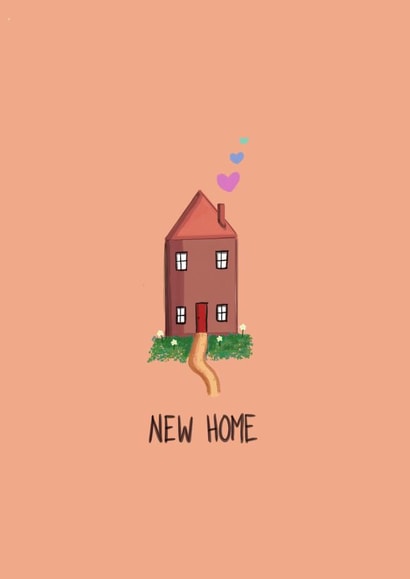 Classic New Home Card - Hearts - New Home created by AP Designs