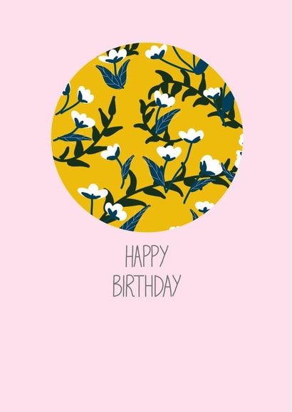 Pretty Floral Birthday Card created by Duck Egg Designs