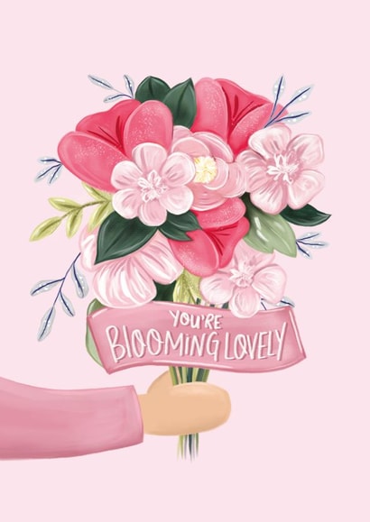 Cute Birthday/Love & Friendship Card  - Bouquet of Flowers - You're Blooming Lovely created by @thats.canny
